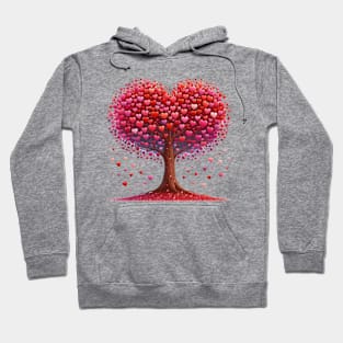 Tree Shaped Hearts Hoodie